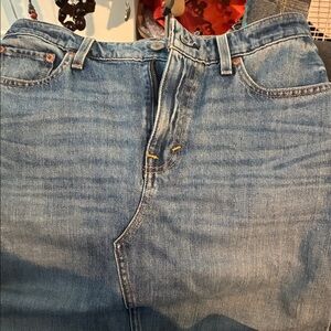 Lucky Brand Blue Denim Pencil Skirt
